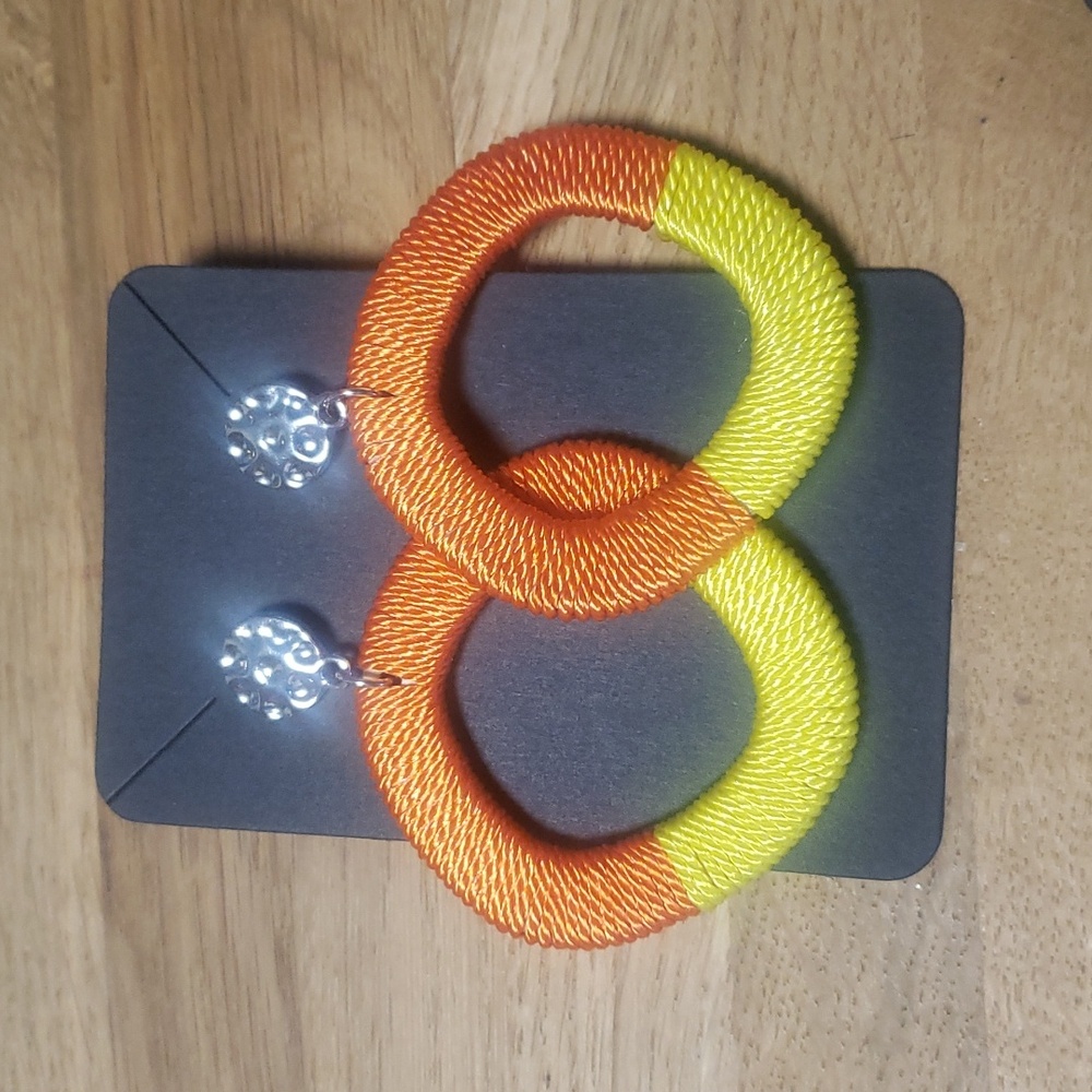 Candy corn earrings